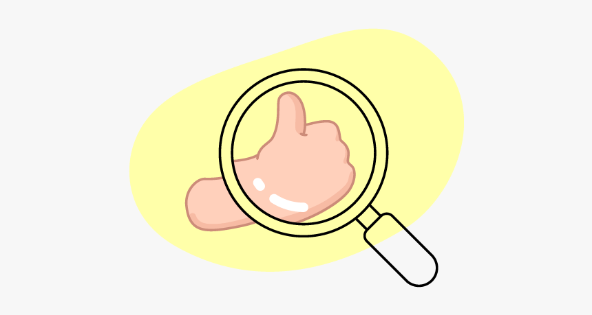 Ilustración De Mano Aumentada Con Lupa Ahorra Gratis - Not Stack, HD Png Download