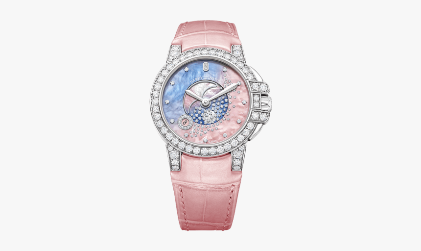 Ocean Moon Phase 36mm - Harry Winston White Watch, HD Png Download