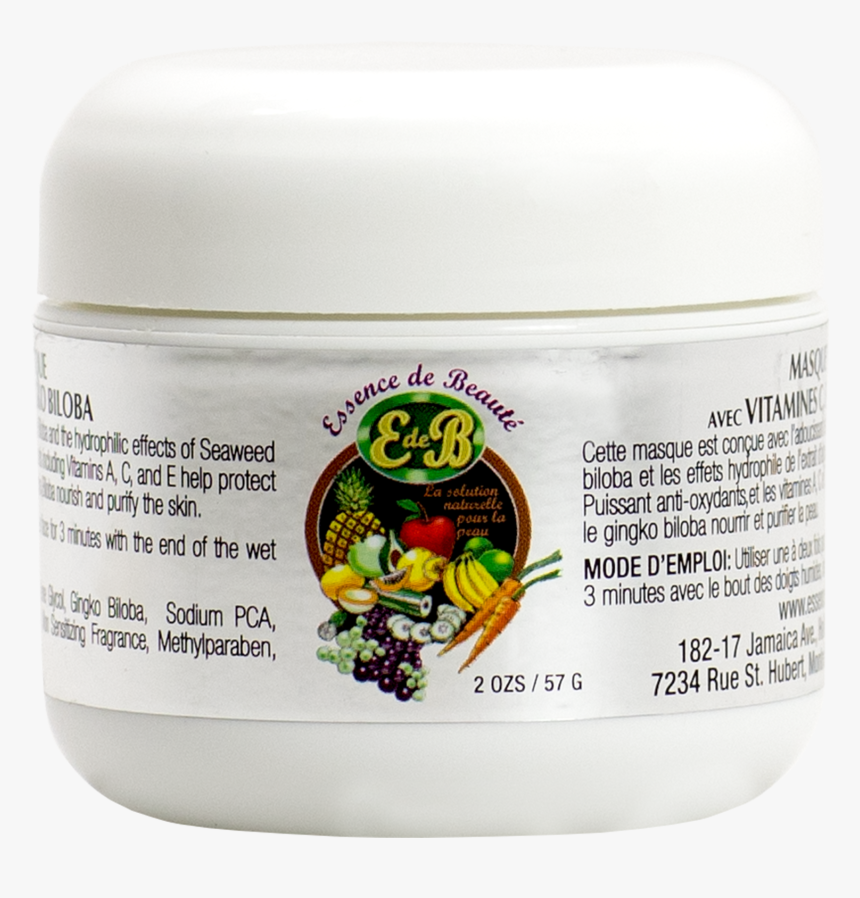 Hydrating Masque With Vitamin C, E & Gingko Biloba - Cosmetics, HD Png Download