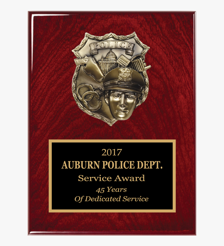 Police Rosewood Finish Plaque 11, HD Png Download