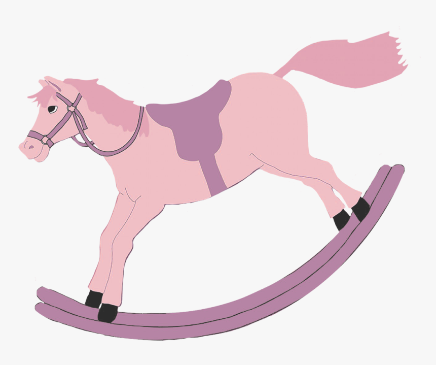 Pink Rocking Hoser Clipart - Horse, HD Png Download