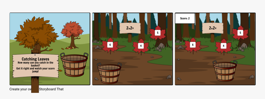 Leave Catcher Game - Cartoon, HD Png Download