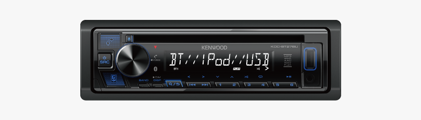 Kenwood Kdc-bt278u Single Din Cd Car Stereo Receiver - Kenwood Kdc