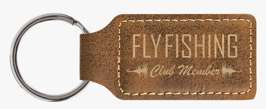 Rustic & Gold Leatherette Rectangle Keychain - Spur, HD Png Download
