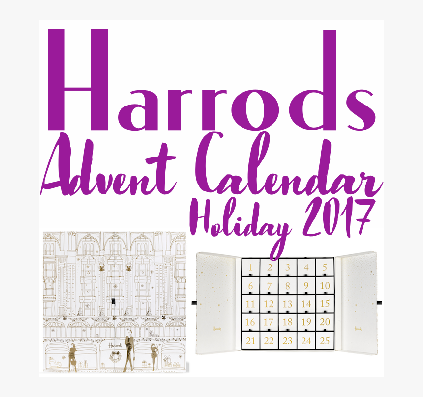 Full Contents And Spoilers Of The Harrods Beauty Advent - Paper, HD Png Download