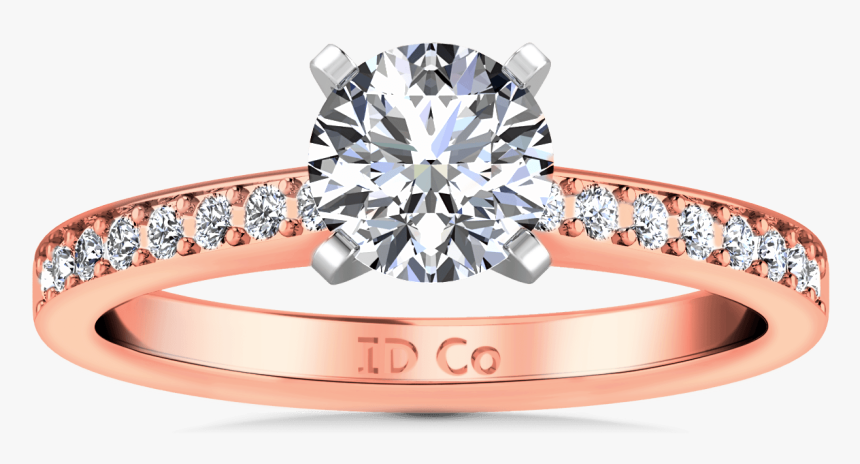 Twisted White And Rose Gold Ring With Diamonds, HD Png Download