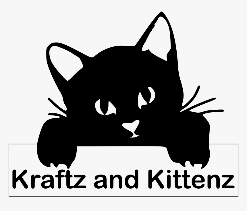 Kraftz And Kittenz - Gato Y Gatito Silueta, HD Png Download