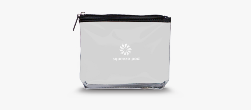 Squeeze Pod Tsa Approved Black Clear Travel Bag - Wristlet, HD Png Download