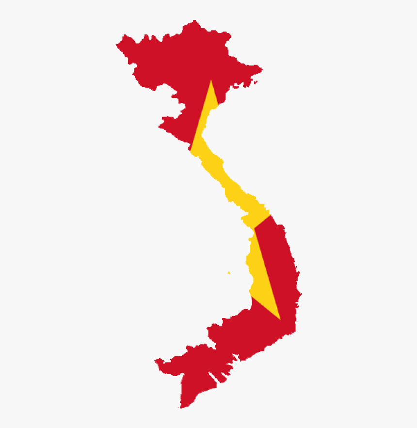 Vietnam Map Flag, HD Png Download