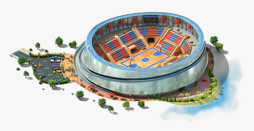 Megapolis Wiki - Scale Model Basketball Stadium, HD Png Download