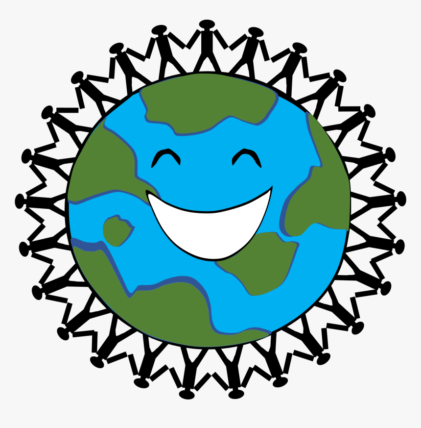 Transparent Couple Holding Hands Clipart - Holding Hands Across World, HD Png Download