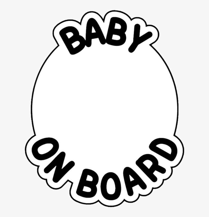 Ptn7 Personalised Baby On Board Baby In Car Safety - Circle, HD Png Download