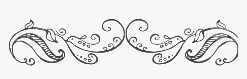 #flourish #border #lines#freetoedit - Line Art, HD Png Download