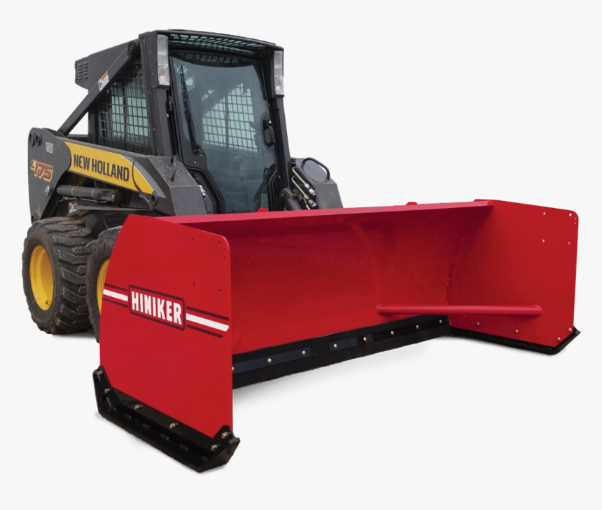 New Holland Skid Steer With Boss Pusher, HD Png Download
