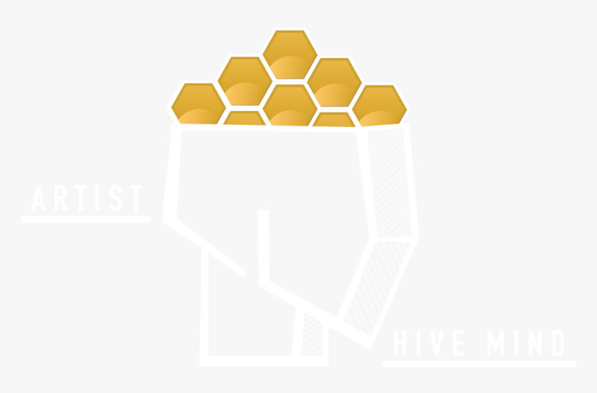 Hive Mind Logo White - Honeycomb, HD Png Download