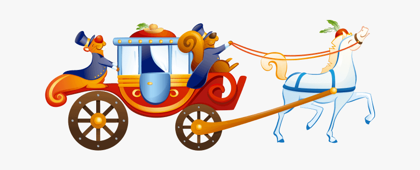 Pumpkin Carriage Clipart Clip Black And White Stock, HD Png Download