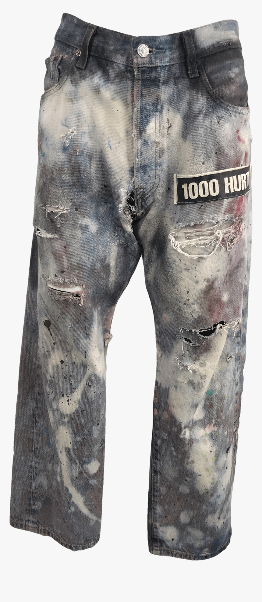 90’s Painted Denim With Patches By Levi’s - Pocket, HD Png Download