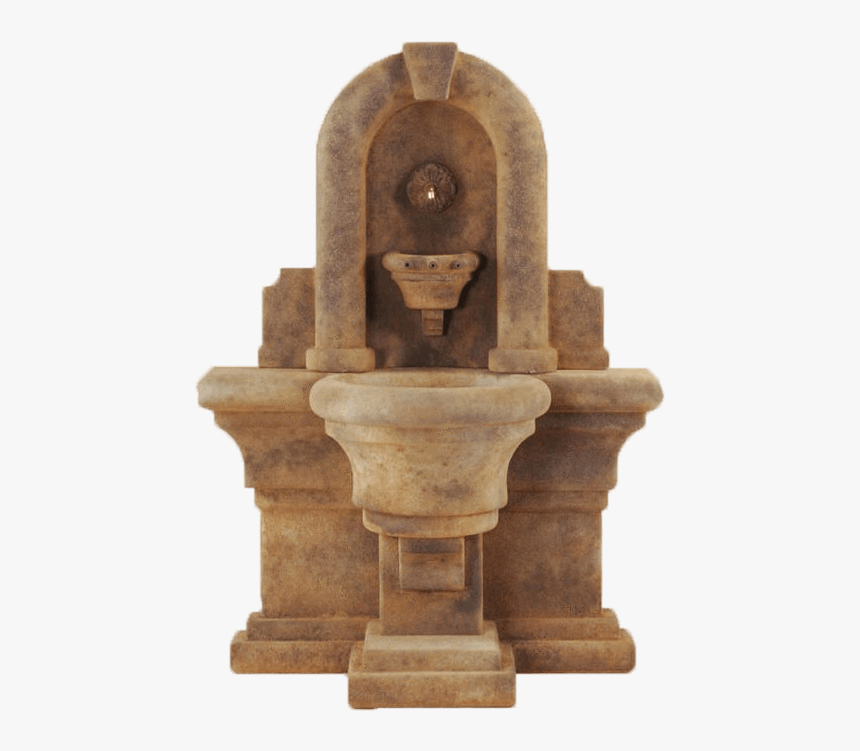 Etruria Wall Cast Stone Outdoor Fountain Fountain Tuscan - Carving, HD Png Download