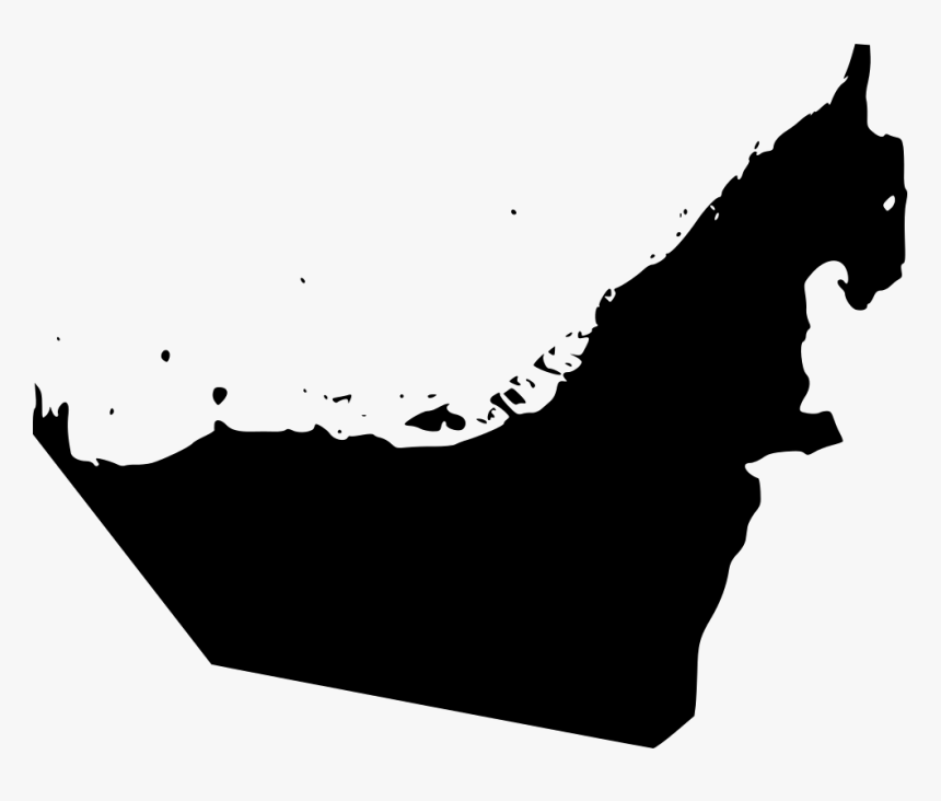 United Arab Emirates - United Arab Emirates Capital Map, HD Png Download