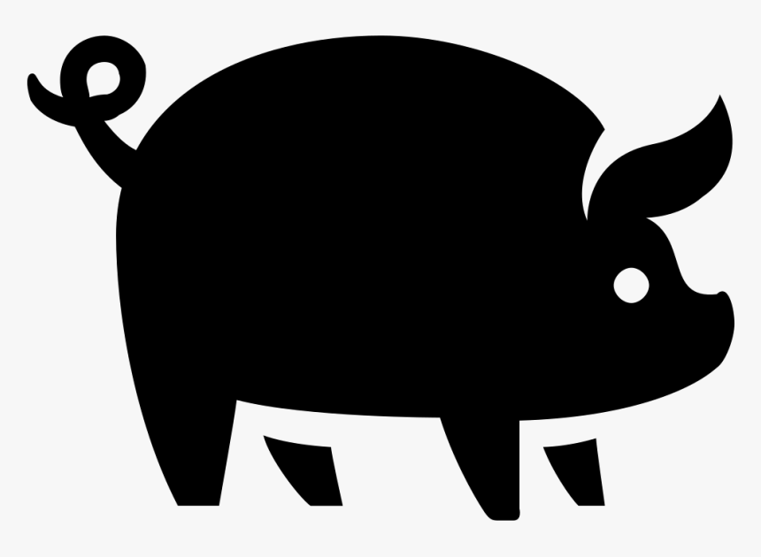 Pig - Pig Icon Black And White, HD Png Download