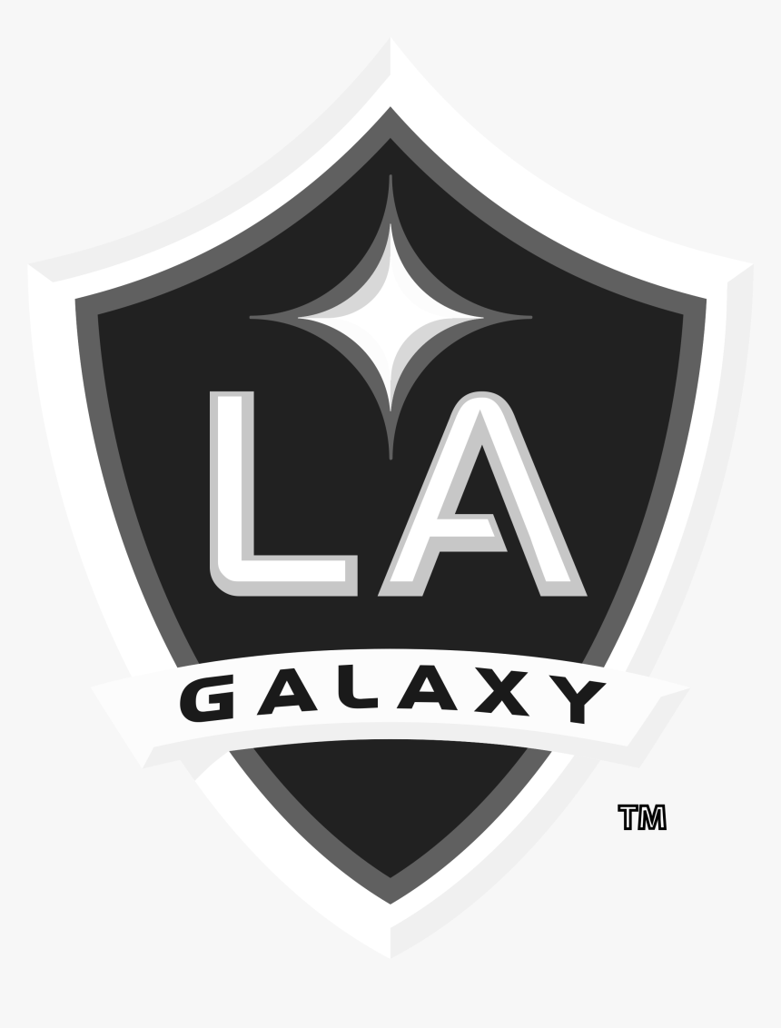 La Galaxy Logo Black And White - La Galaxy Logo White, HD Png Download