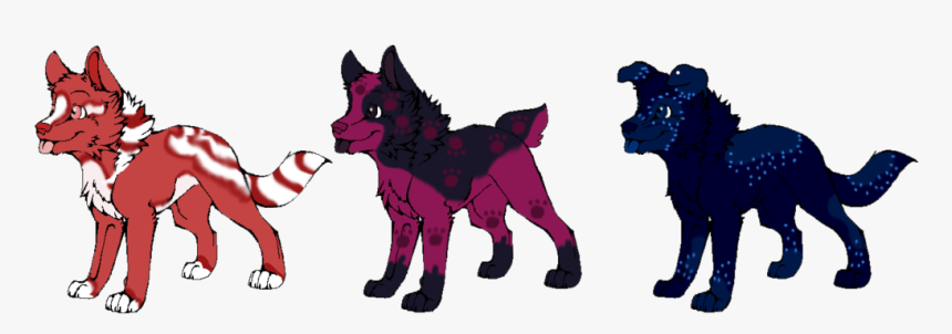 Wolf Pup Adoptables By Galaxy-bear - Cartoon, HD Png Download