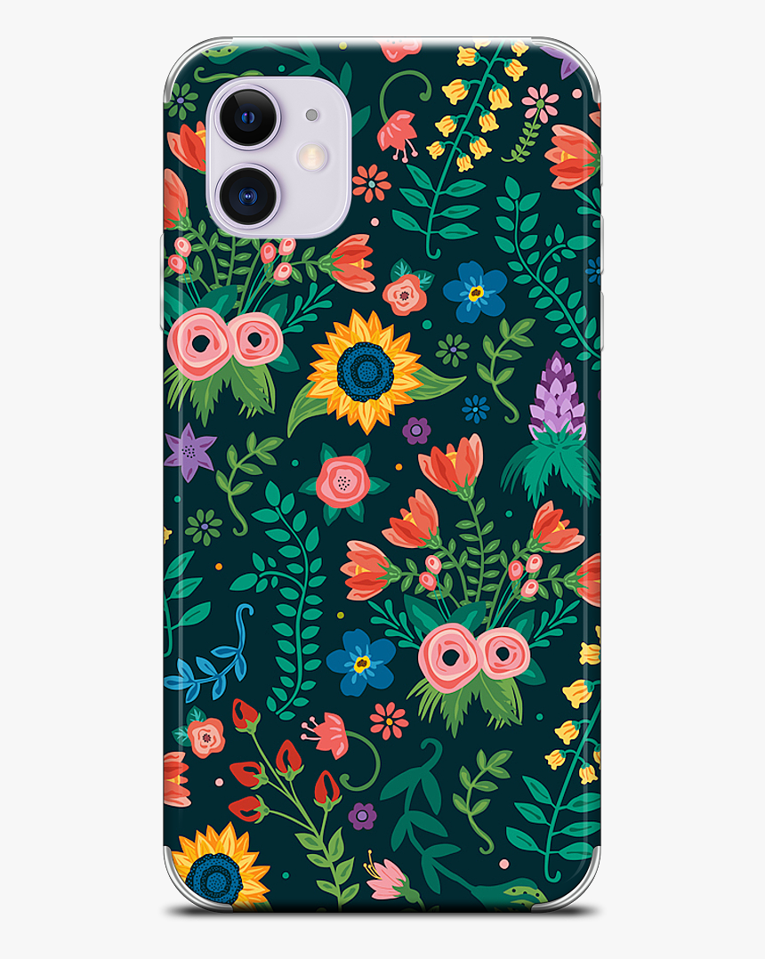 Floral Heart Iphone Skin 
 Data Mfp Src //cdn, HD Png Download
