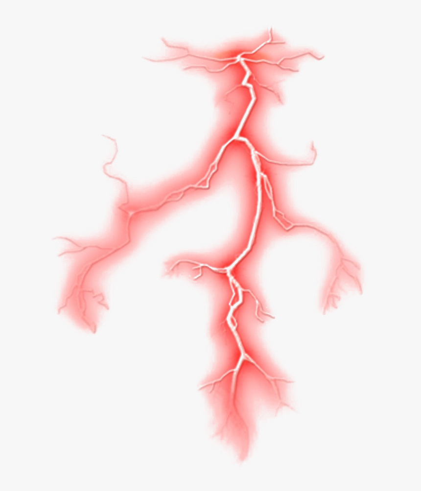 Lightning Transparent Background - Red Lightning Bolt Png, Png Download