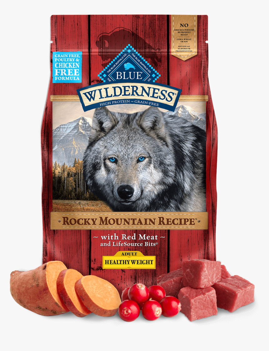 Blue Wilderness Rocky Mountain Recipe Adult Healthy - Blue Buffalo Red Meat Healthy Weight, HD Png Download