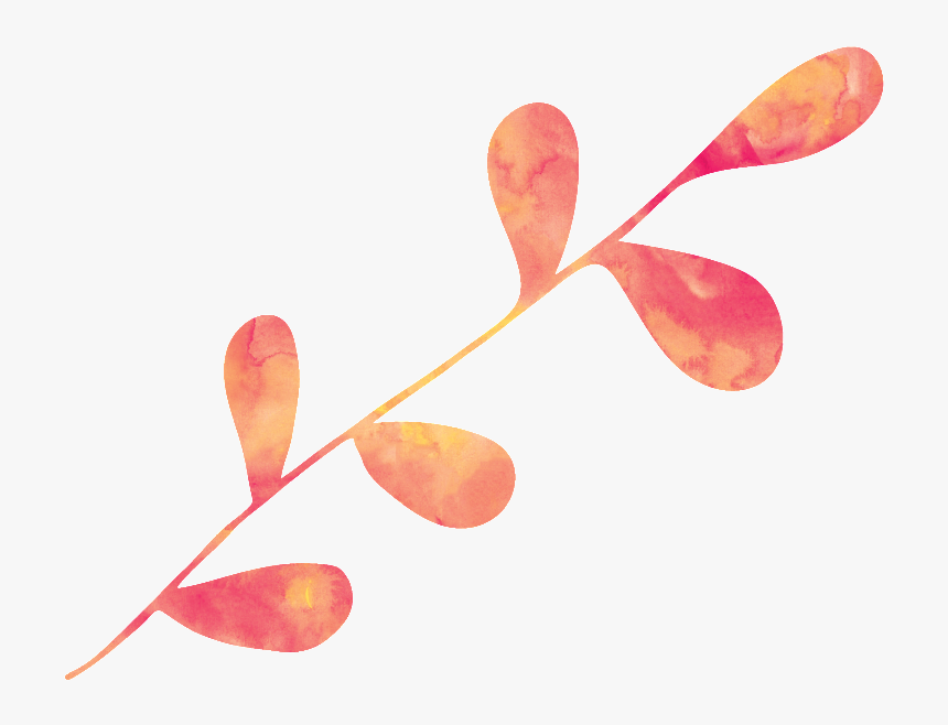 Crystal Red Leaf Cartoon Transparent - Bud, HD Png Download