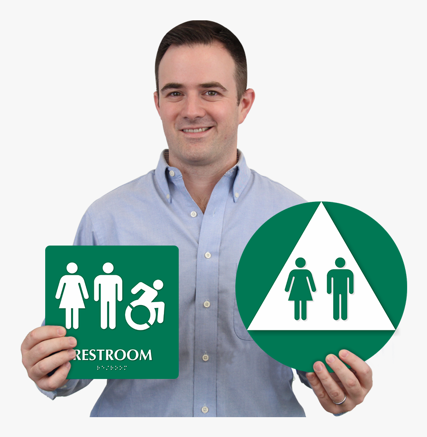 Restroom Sign, HD Png Download