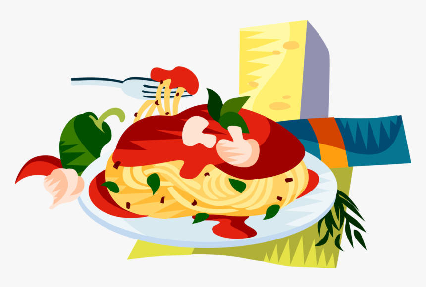 Png Free Library Italian Cuisine Spaghetti Image Illustration - Dibujo De La Piramide Nutricional, Transparent Png