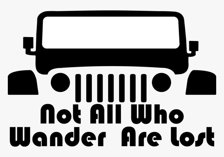 Lost Decal - Jeep Not All Who Wander Are Lost, HD Png Download