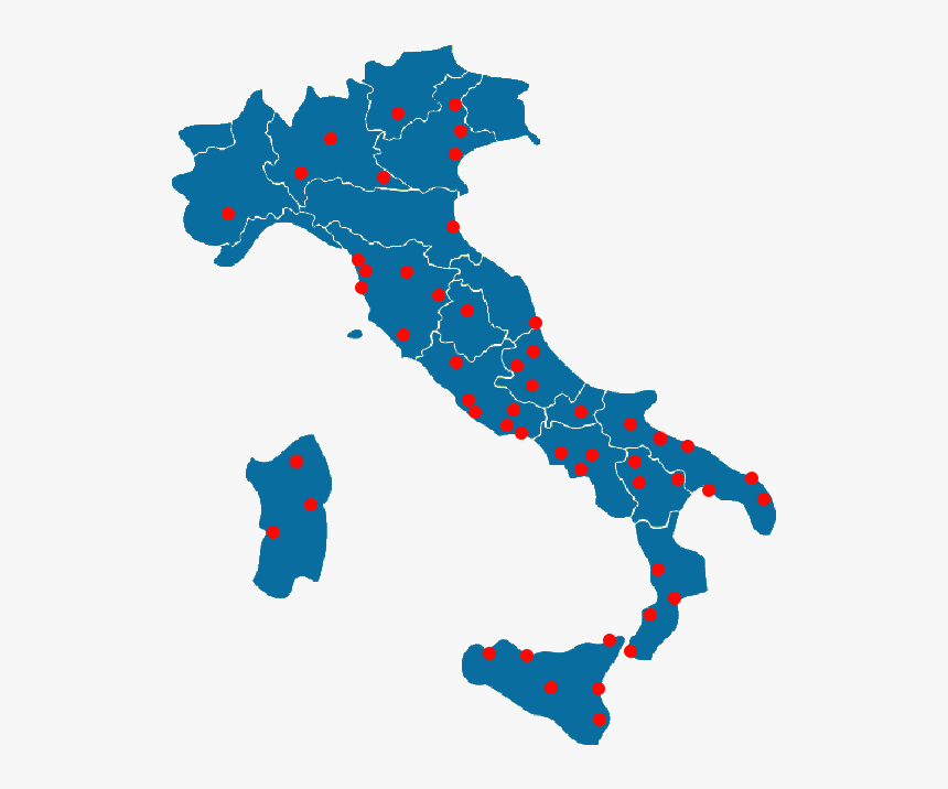 Italy Map Green Blank, HD Png Download