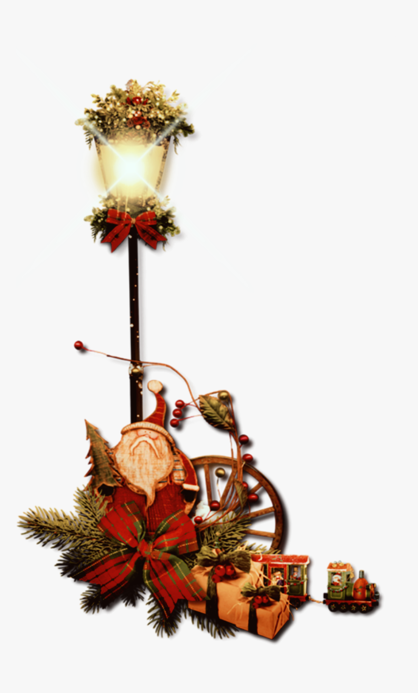 #christmas, #christmaslight, #lampost, #christmasdecoration, HD Png Download