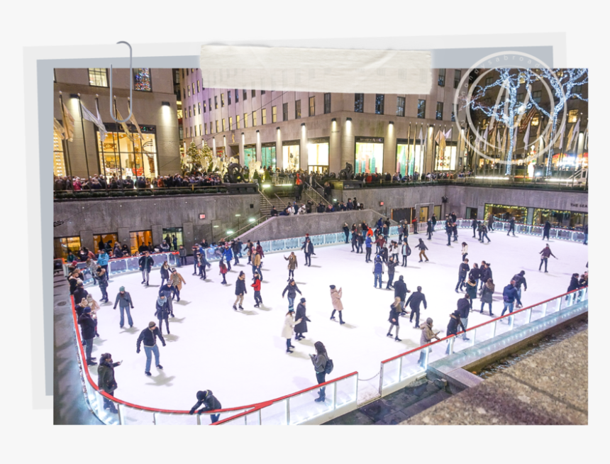 Rockefeller Center Ice Skating New York City Nondys - Ice Skating, HD Png Download