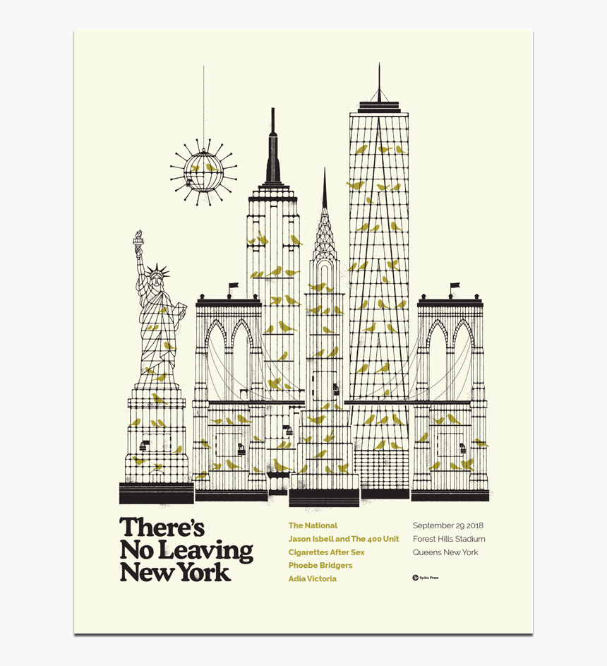 New York City Forest Hills Posterseptember 29, 2018 - National There's No Leaving New York Poster, HD Png Download