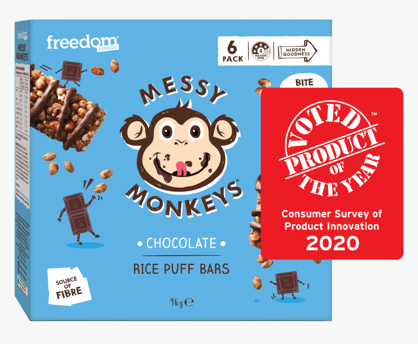 Messy Monkey Rice Puff Bar Bar Code, HD Png Download