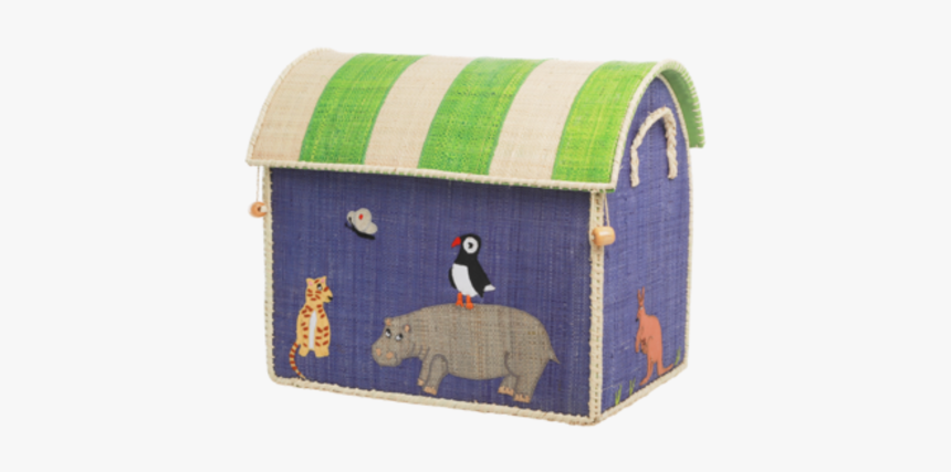 Kids Rice Animal Design Small Toy Basket - Rice Raffia Set, HD Png Download