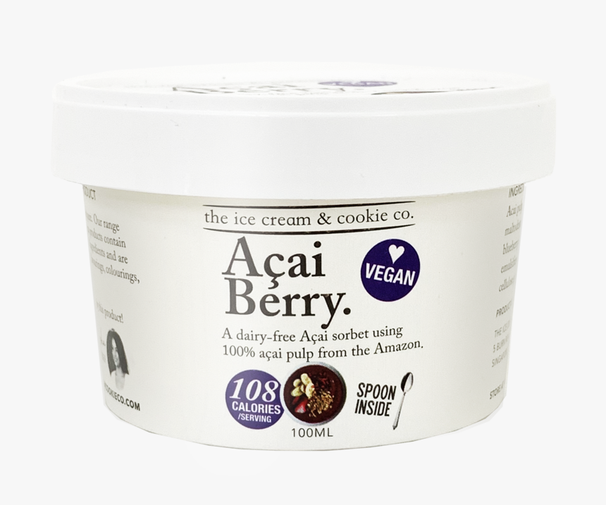 Vegan Acai Berry Sorbet Cup - Cosmetics, HD Png Download