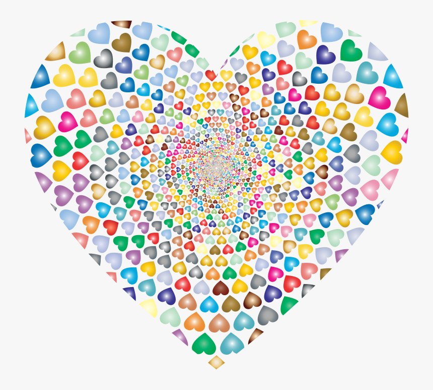 Prismatic Hearts Vortex Heart - Big Heart People Inside, HD Png Download