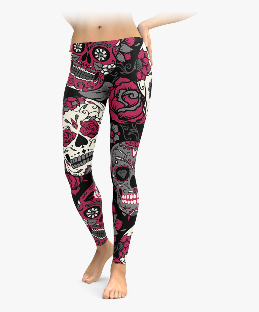 Rainbow Paw Print Leggings, HD Png Download