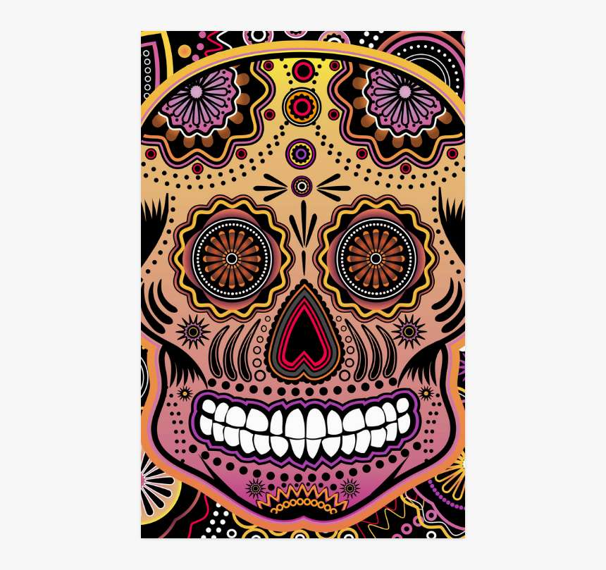 Candy Sugar Skull Poster 23 X36 - Smile, HD Png Download