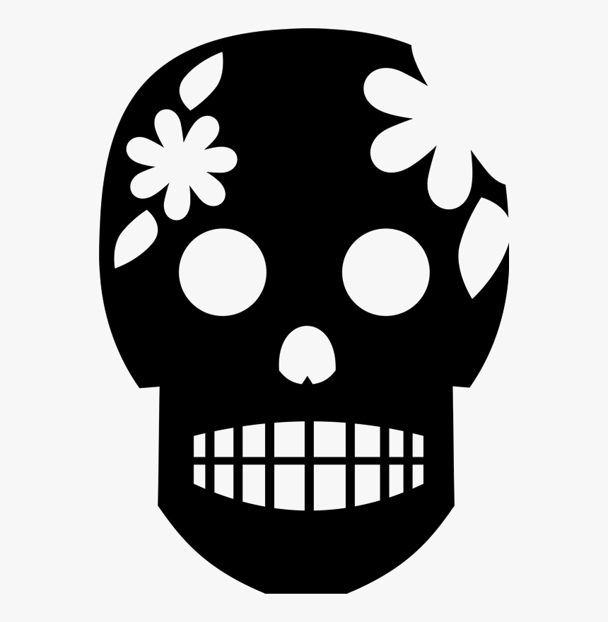 Sugar Skull Rubber Stamp, HD Png Download