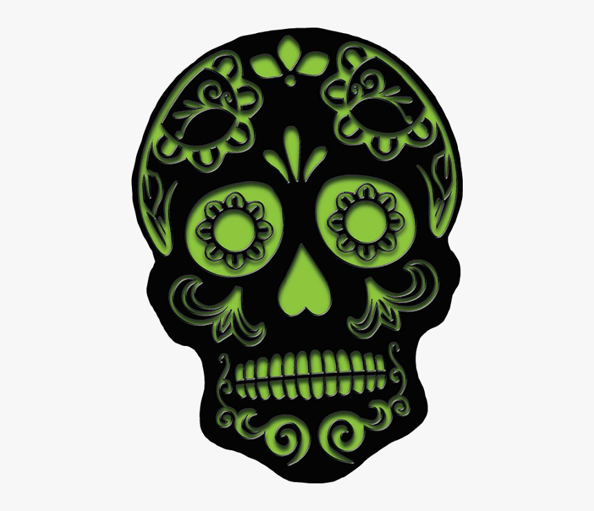 Transparent Dia De Los Muertos Banner Clipart - Dia De Los Muertos Skull Cut Outs, HD Png Download