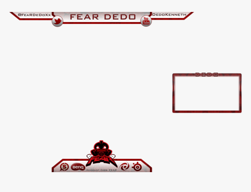 Twitch Overlay Template Youtube Pinterest Free Twitch - Twitch Red Overlay Png, Transparent Png