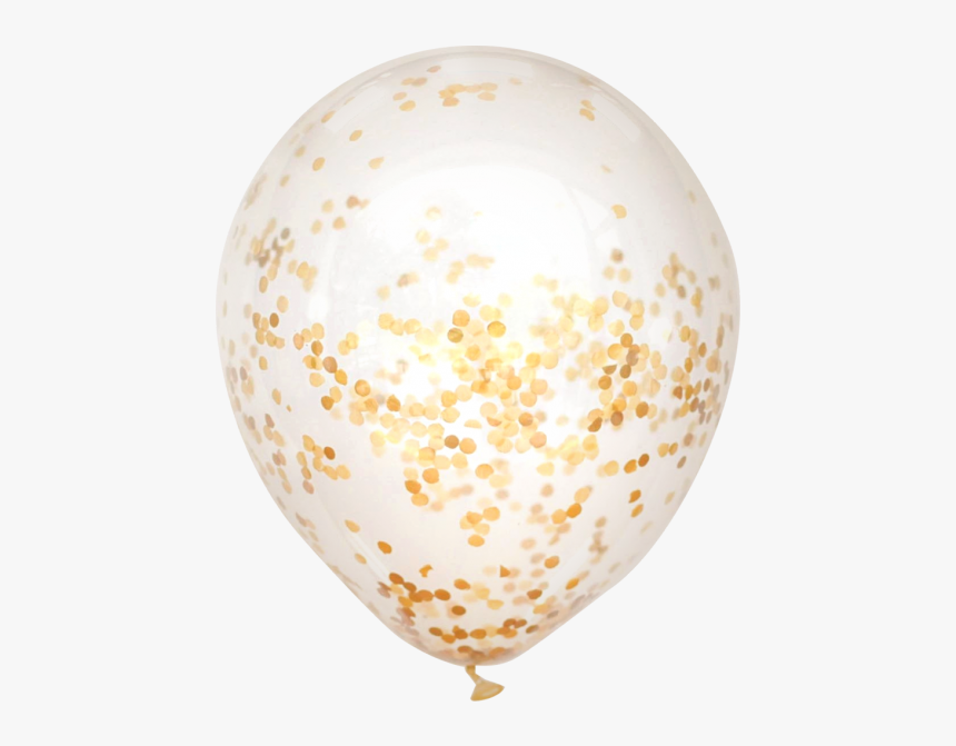 Confetti Balloon Silver, HD Png Download