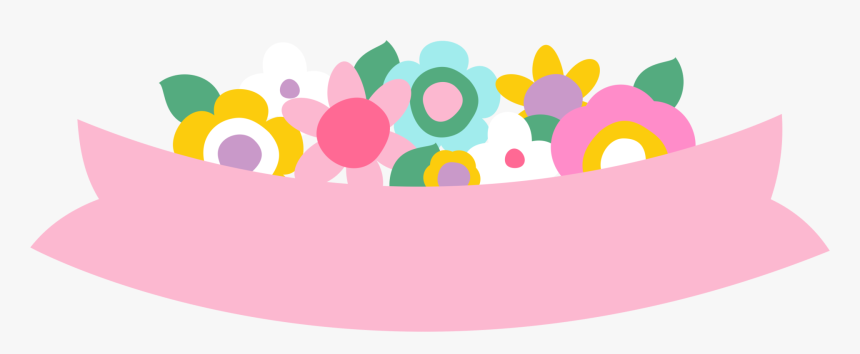 Label, Printables, Stickers, Colorful Flowers, Clip - Faixa Png Png Desenho, Transparent Png