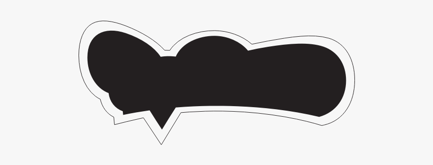 Speech Balloon Silhouette - Illustration, HD Png Download