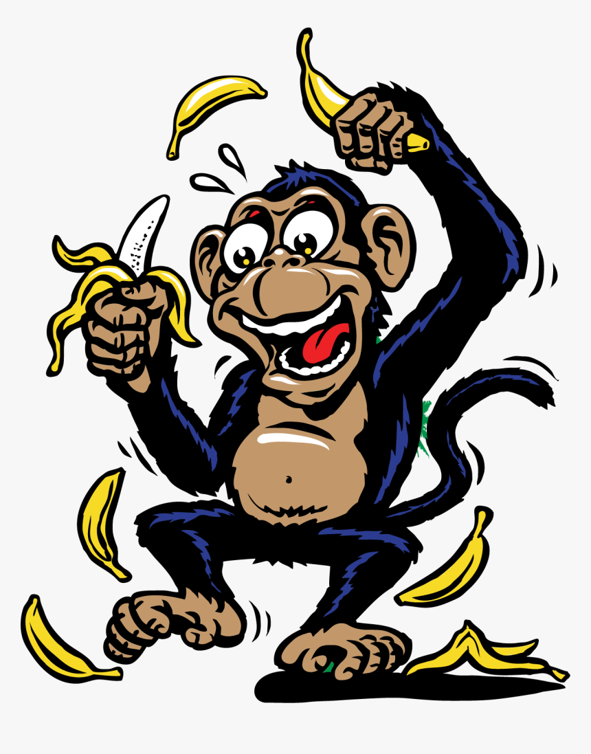 Clipart Banana Monkey, HD Png Download